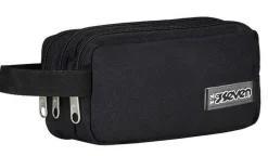 Seven Astuccio scuola 3 zip Freethink Jet Black< Astucci