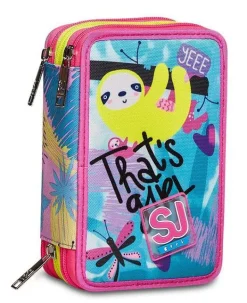 Sj Gang Astuccio scuola 3 zip SJ Clack It Girl< Astucci