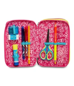 Sj Gang Astuccio scuola 3 zip SJ Clack It Girl< Astucci