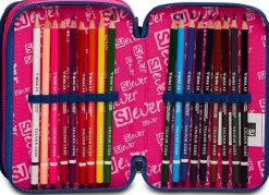 Sj Gang Astuccio scuola 3 zip SJ Ever Wingly Girl< Astucci