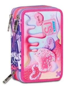 Sj Gang Astuccio scuola 3 zip SJ Sphere Full Girl< Astucci