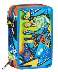 Sj Gang Astuccio scuola 3 zip SJ Sphere Full Boy< Astucci