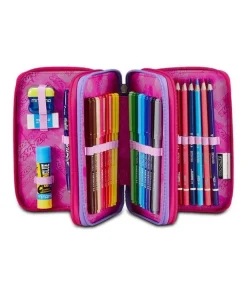 Seven Astuccio scuola 3 zip Draft Heart< Astucci