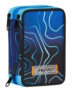 Seven Astuccio scuola 3 zip Mapset Boy< Astucci