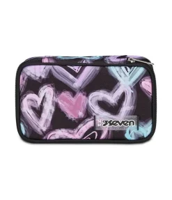 Seven Astuccio scuola Quick Case Freethink Girl Jet Black< Astucci