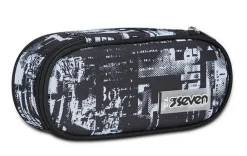 Seven Astuccio scuola Round Plus Freethink Boy Jet Black< Astucci