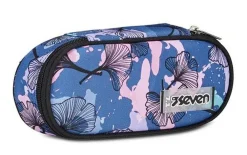 Seven Astuccio scuola Round Plus Freethink Girl Reflex Blue< Astucci