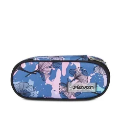 Seven Astuccio scuola Round Plus Freethink Girl Reflex Blue< Astucci