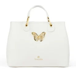 Braccialini Borsa a mano Beth Jewels Bianca<Donna Borse A Mano