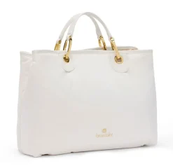 Braccialini Borsa a mano Beth Puffy Bianca<Donna Borse A Mano