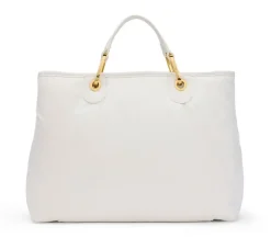 Braccialini Borsa a mano Beth Puffy Bianca<Donna Borse A Mano