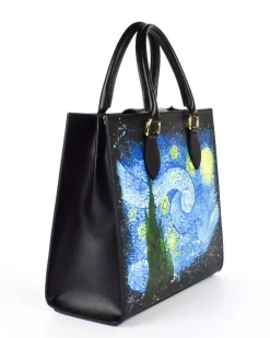 Pronto Moda Borsa a mano e tracolla Artist 01 "La Notte Stellata"<Donna Borse A Mano