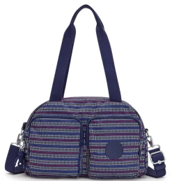 Kipling Borsa a mano e tracolla Cool Defea Blue Geo Print<Donna Borse A Mano|Borse A Tracolla