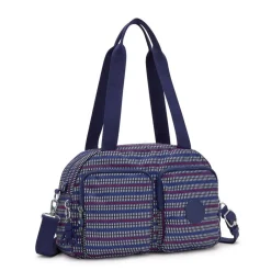 Kipling Borsa a mano e tracolla Cool Defea Blue Geo Print<Donna Borse A Mano|Borse A Tracolla