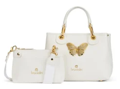 Braccialini Borsa a mano piccola Beth Jewels Bianca<Donna Borse A Mano