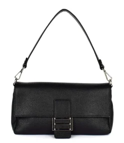 Pronto Moda Borsa a spalla e tracolla in pelle 20091 Nera<Donna Borse A Tracolla