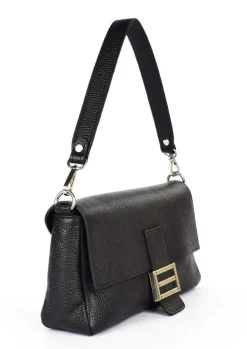 Pronto Moda Borsa a spalla e tracolla in pelle 20091 Nera<Donna Borse A Tracolla