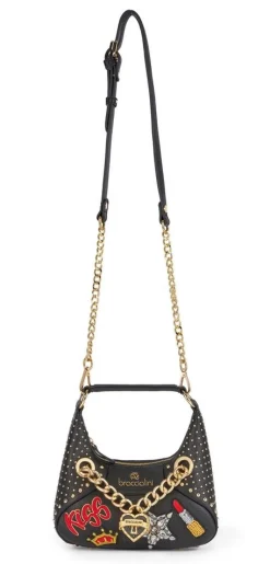 Braccialini Borsa a spalla e tracolla Rock Nera<Donna Borse A Tracolla