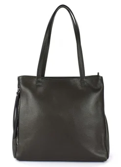 Pronto Moda Borsa a spalla in pelle 20051 Grigio Scuro<Donna Borse A Tracolla