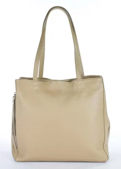 Pronto Moda Borsa a spalla in pelle 20051 Ecru<Donna Borse A Tracolla