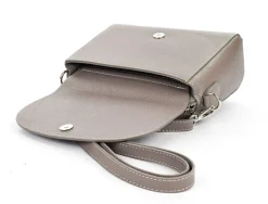 Pronto Moda Borsa a tracolla in pelle 20008 Grigia<Donna Borse A Tracolla