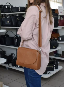 Pronto Moda Borsa a tracolla in pelle 20008 Grigia<Donna Borse A Tracolla