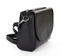 Pronto Moda Borsa a tracolla in pelle 20008 Nera<Donna Borse A Tracolla