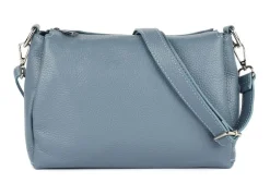 Pronto Moda Borsa a tracolla in pelle 20103 Azzurra<Donna Borse A Tracolla