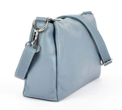 Pronto Moda Borsa a tracolla in pelle 20103 Azzurra<Donna Borse A Tracolla