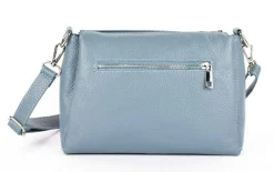 Pronto Moda Borsa a tracolla in pelle 20103 Azzurra<Donna Borse A Tracolla