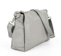 Pronto Moda Borsa a tracolla in pelle 20103 Grigia<Donna Borse A Tracolla