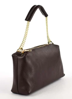 Pronto Moda Borsa a tracolla in pelle 20169 Moro<Donna Borse A Tracolla