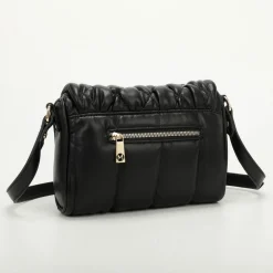 Mimì-Muà Borsa a tracolla trapuntata con strass Nera<Donna Borse A Tracolla