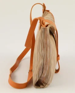 Emporio Cattani Borsa donna Eva Righe Arancio<Donna Borse A Tracolla