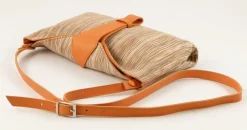 Emporio Cattani Borsa donna Eva Righe Arancio<Donna Borse A Tracolla