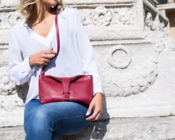 Emporio Cattani Borsa donna Eva Righe Arancio<Donna Borse A Tracolla