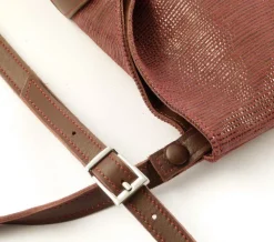 Emporio Cattani Borsa donna Eva Righe Bordeaux<Donna Borse A Tracolla