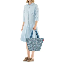 Reisenthel Borsa donna shopper M Viola Celeste<Donna Borse A Tracolla