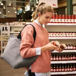 Reisenthel Borsa donna shopper M Twist Silver<Donna Borse A Tracolla