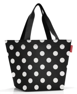Reisenthel Borsa donna shopper M Dots White<Donna Borse A Tracolla