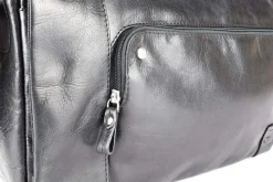 Acciaio Borsa Messenger in pelle 8359 Nera<Uomo Borse Uomo Pelle