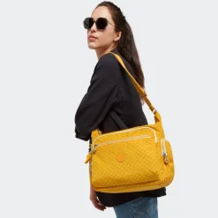 Kipling Borsa tracolla Gabbie Soft Dot Yellow<Donna Borse A Tracolla