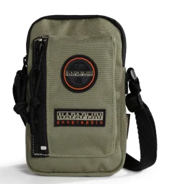 Napapijri Borsa uomo Voyage Crossover Green Lichen<Uomo Borse Uomo Tessuto