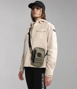 Napapijri Borsa uomo Voyage Crossover Green Lichen<Uomo Borse Uomo Tessuto