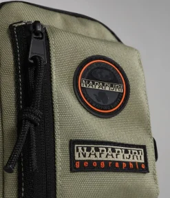 Napapijri Borsa uomo Voyage Crossover Green Lichen<Uomo Borse Uomo Tessuto