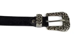 SIMPLYUP Cintura donna in pelle 1077 Nera< Cinture