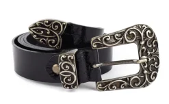 SIMPLYUP Cintura donna in pelle 1077 Nera< Cinture