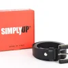 SIMPLYUP Cintura donna in pelle 1086 Nera< Cinture