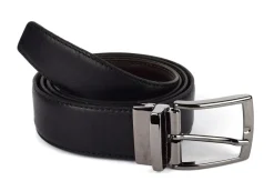 SIMPLYUP Cintura uomo reversibile in pelle 8235 Nera/Marrone< Cinture