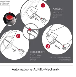 Knirps Ombrello pieghevole automatico T.200< Ombrelli Pieghevoli